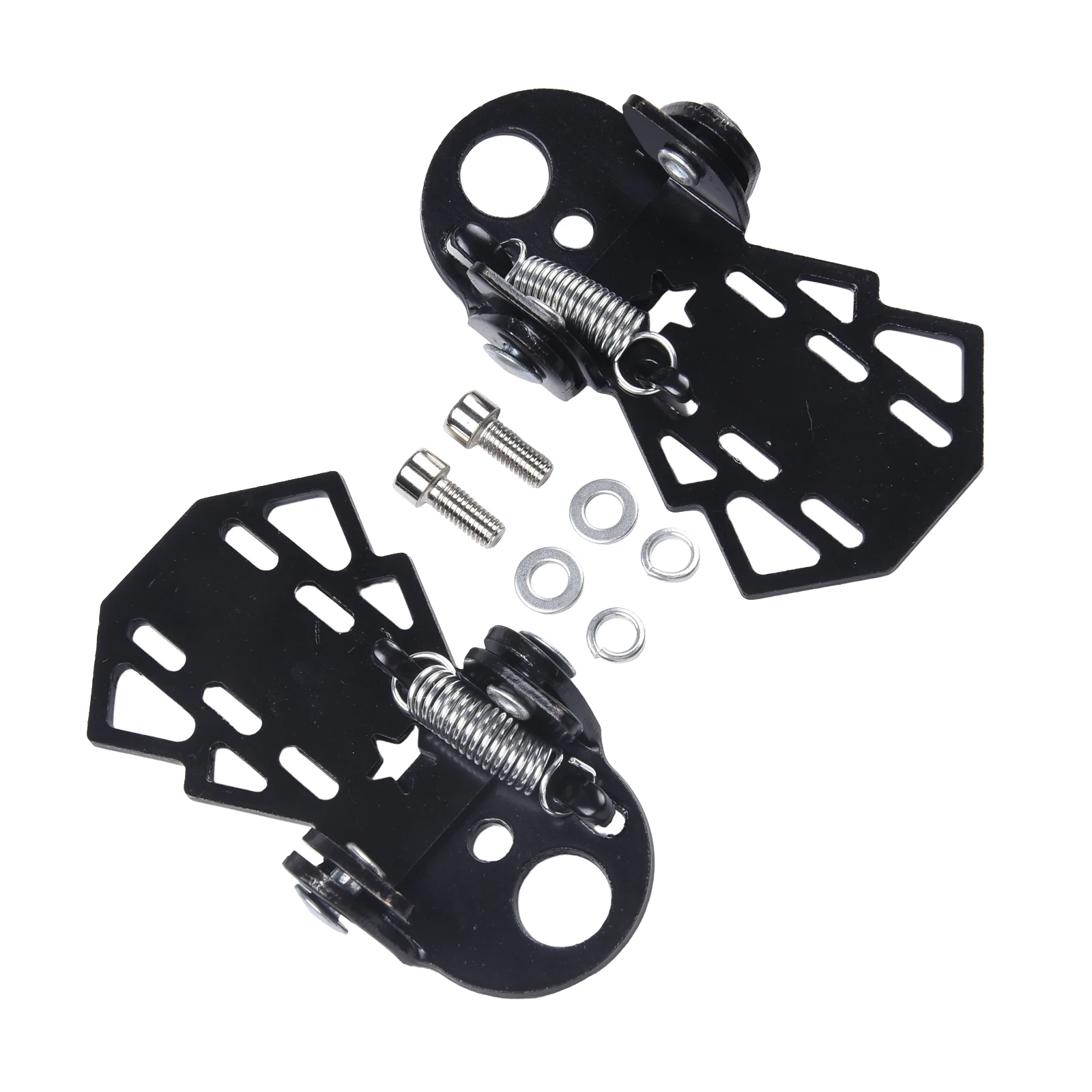 

1 Pair Bicycle Rear Pedals Mountain Bike Rear Wheel Folding Pedals Thickened Footrests Foot Peg Pedals Cycling Accessories