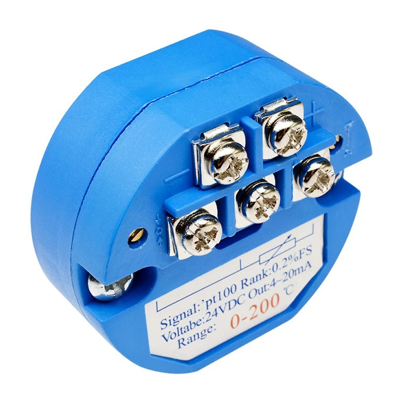 【HOT】2X PT100 0-200 度温度感知トランスミッター 4-20MA 出力ヘッドマウント温度トランスミッター