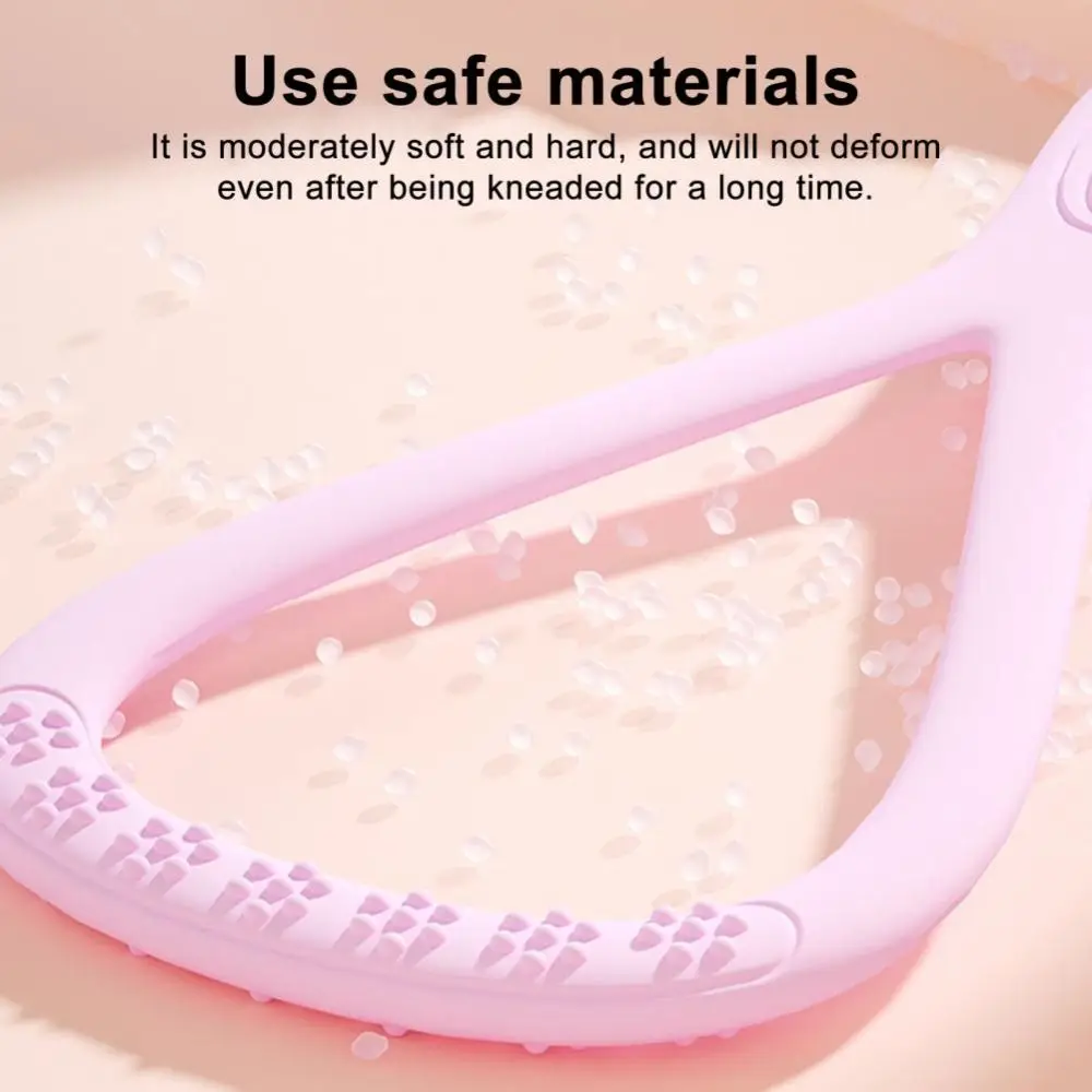 Portable Figure 8 Yoga Resistance Band Soft Silicone 35 LB Exercise Band Quick Rebound Fitness Resistance Band for Home Fitness