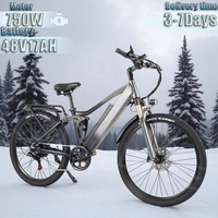 TP26 Mini-27 E-Bike Electric Bicycle 750W Motor 48V17AH Li Battery 26\