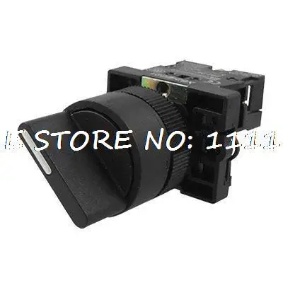 600V 10A On/Off Two 2 Position Rotary Select Selector Switch 1 NO XB2-ED21