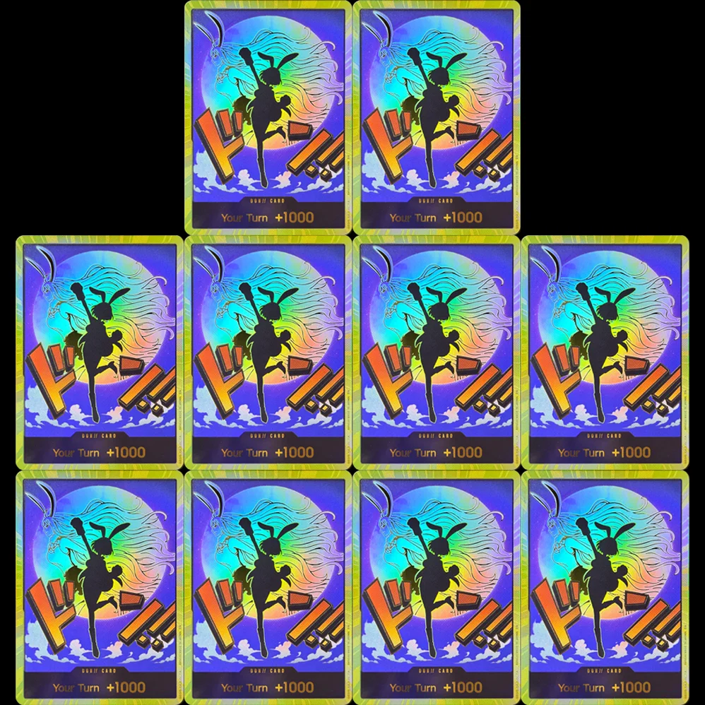 10PCS DON!! One Piece English OPCG Carrot PRB02-DON!! Foil Texture Proxy Rare Game Gold Cards High quality Collectible Toy Gifts