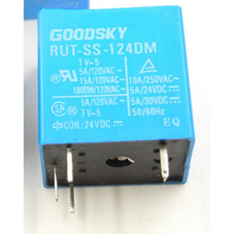 

Free shiping wholesale 10pcs/lot relay RUT-SS-124DM