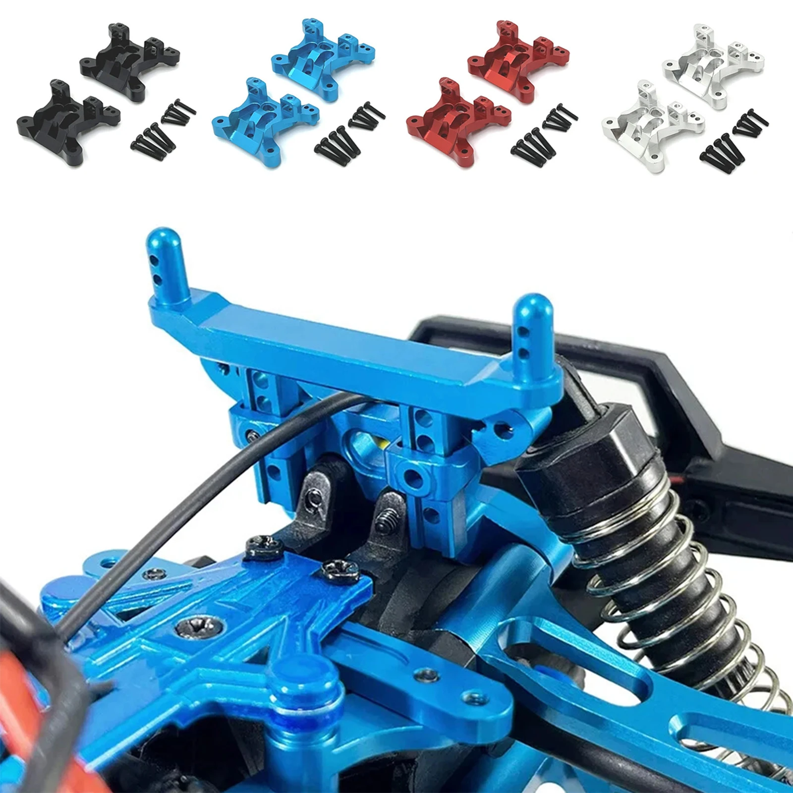 RC Car Front&Rear Shock Brackets For SCY 1/16 16101 16102 16103 16106 16201Pro
