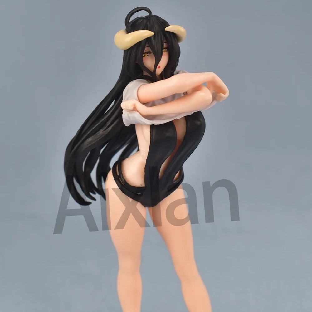 Coreful Figure Anime Swimsuit Albedo Ver Sexy Girl PVC Action Figures 18CM Hentai Collection Model Toy Gift