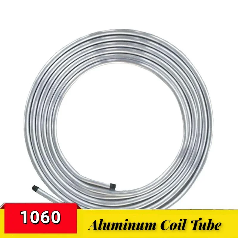 Tubo de bobina de aluminio suave para aire acondicionado y refrigerador, 5M, 1060, OD 4/5/6/8/9, 52/10/12-19,05mm