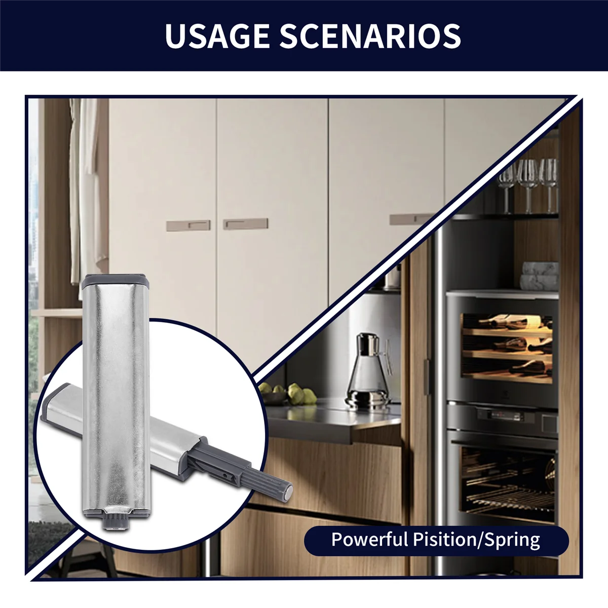 【Stock limitato!】Pestelli a spinta per armadi