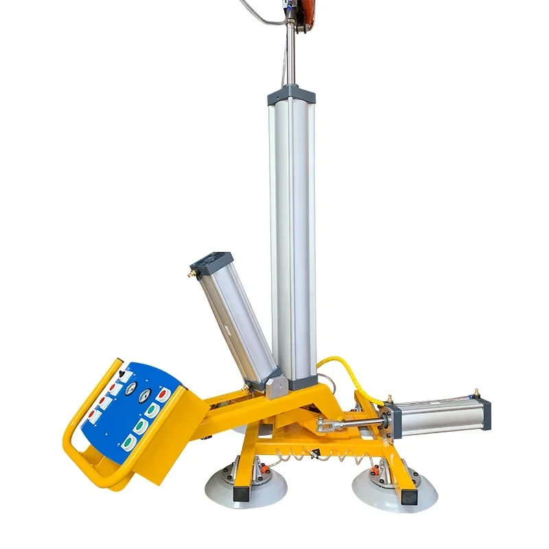 Pneumatic Suction Cups Glass Lifting Equipment Vacuum Lifter With 4 Suction Cups