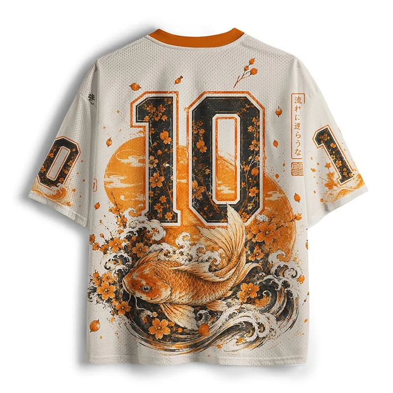 2026 new unisex mesh T-shirt V-neck lightweight breathable polyester mesh retro nostalgic printed casual sportswear