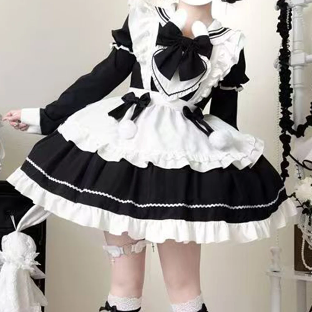 

Han Mushroom Liang~ Original Design Lolita Sweet and Cute Long Sleeve Op Dress Women Regular Fit