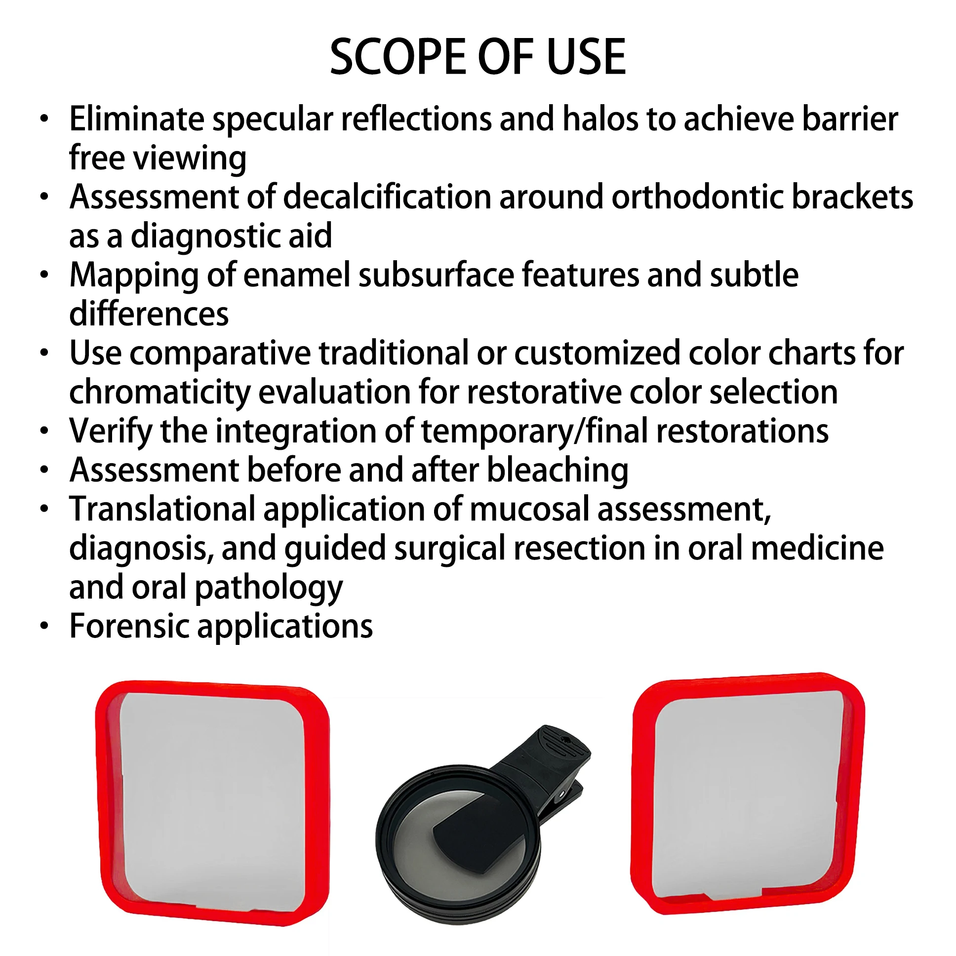 Hera| Cross Polarizing Filters Set For Dental Photography | No Reflections Pictures Smartphone CPL Lens