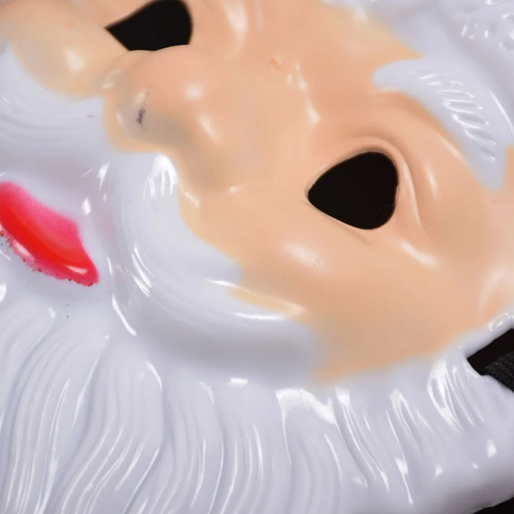 

3pcs Santa Claus Mask Festive Family Role Play Party Cosplay Xmas Celebration Plastic Funny Toy Holiday Photo Props
