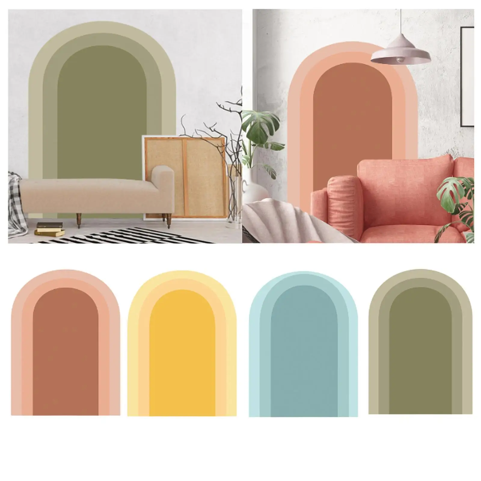 

Arch Wall Decal Boho Arch Wall Sticker Nursery Self Adhesion PVC Wallpaper Art