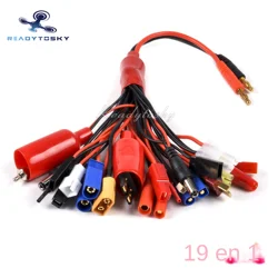 Multifunction Balance Charging 9IN1 / 19IN1 Cable Adapter XT60 EC3 EC5 HXT TAMIYAS For IMAX B6 B6AC Charger 9 IN1 19 in 1