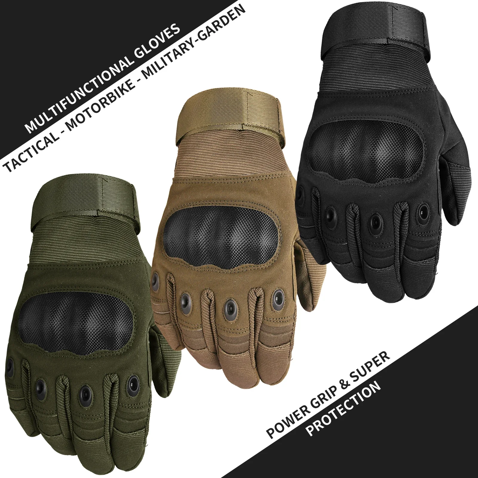 كامل فنجر قفازات ركوب الدراجات شاشة تعمل باللمس قفازات المفصل الصلب للدراجات النارية التنزه تسلق معدات الخشب قفازات التكتيكية #2