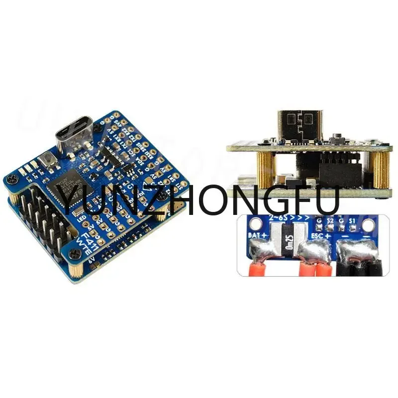 

RC Airplane Fixed-Wing F411-WTE BMI270 Baro OSD Dual BEC 132A Current Senor 2-6S INAV Flight Controller