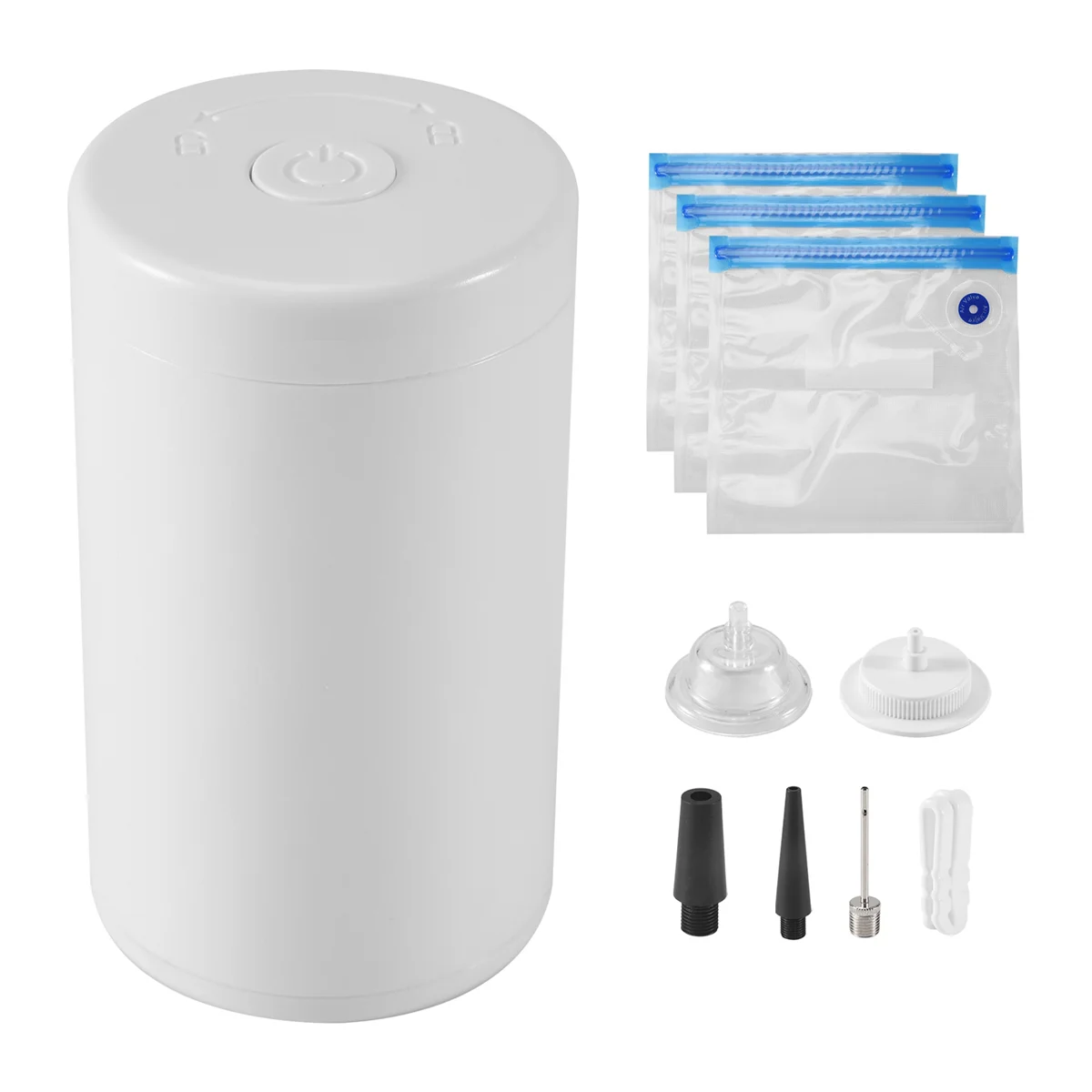 Bomba de ar sem fio de dupla finalidade para extração de ar de alimentos e máquina de vácuo de inflação, sacos de poupança de alimentos para selador a vácuo b