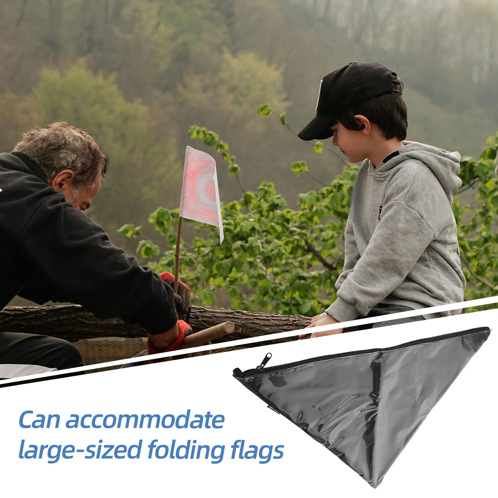 

Storage Holder Burial Display Bag Small Pouch Display Pouch Small Flag Triangle Flag Bag Container Keepsake Case