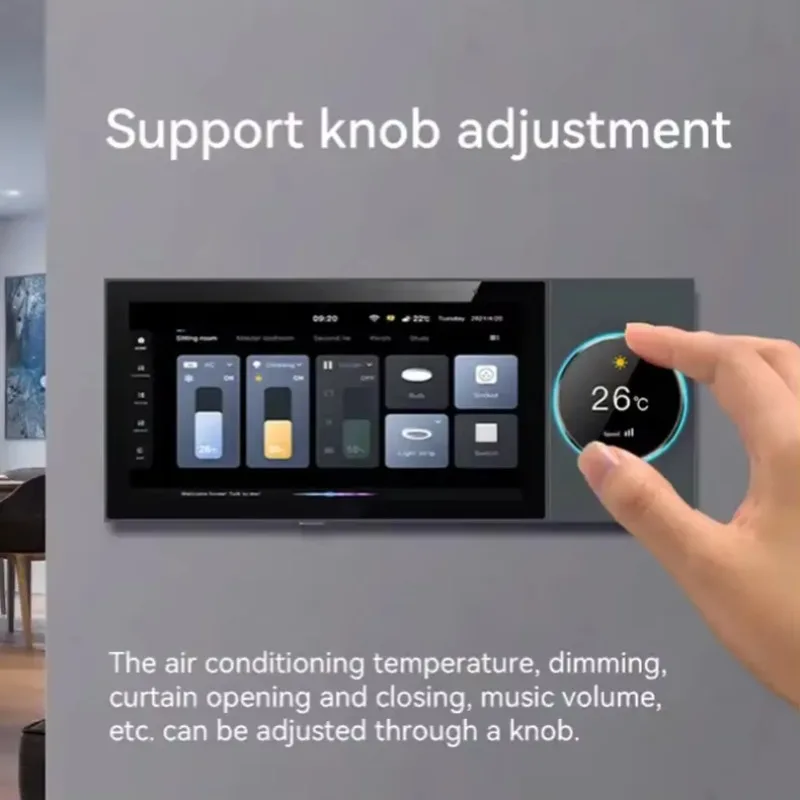 Уникальный 2025НОВЫЙ Tuya Умный дом 6-дюймовый шлюз Zigbee Wi-Fi Многофункциональный музыкальный хост Сенсорная панель центрального управления