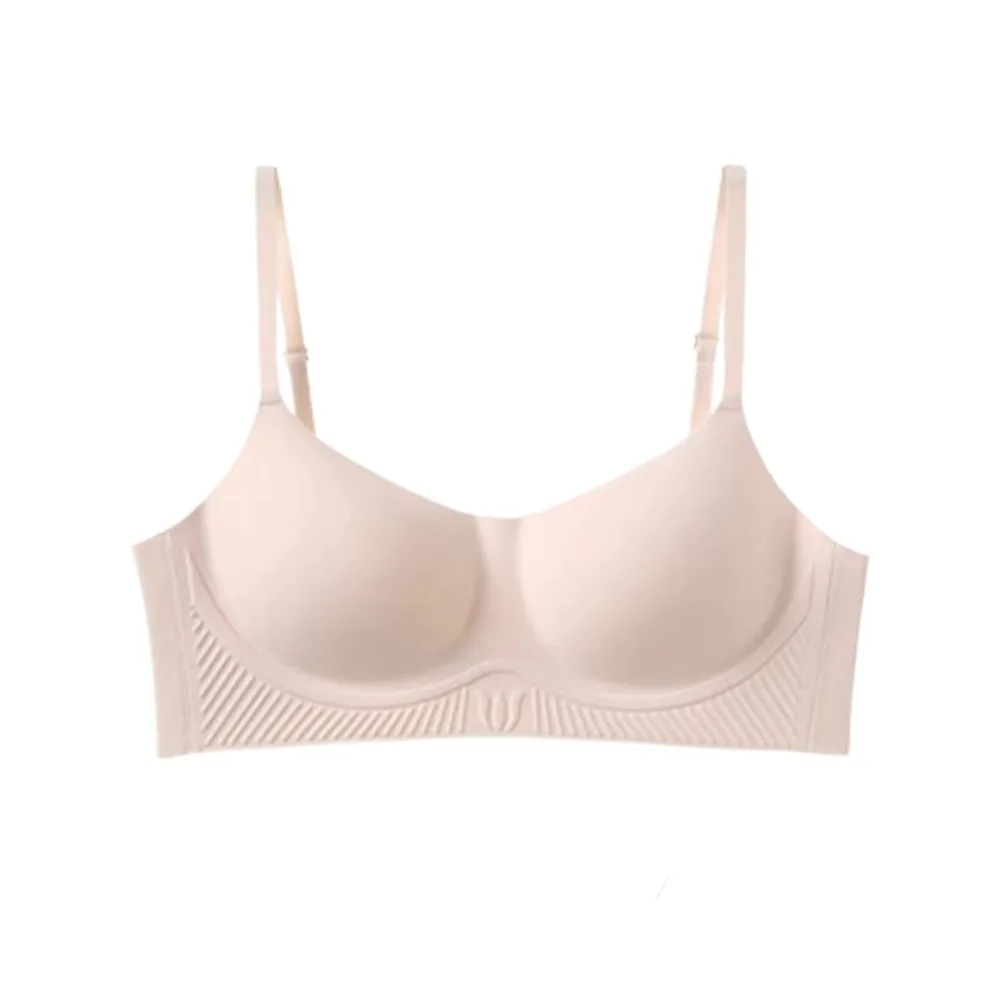 

Seamless Wireless Deep V Bra Close-fitting Anti-sagging Brassiere for Women Solid Color Shockproof Push Up Underwear Yoga