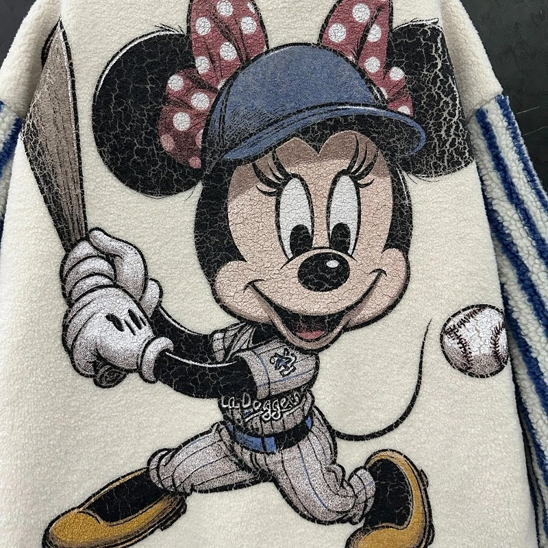 2025 Autumn Winter New Cartoon Furry Zipper Sweatshirt Jacket Ladies Loose Casual Age-Reducing Versatile Mid-Length Top Hoodies