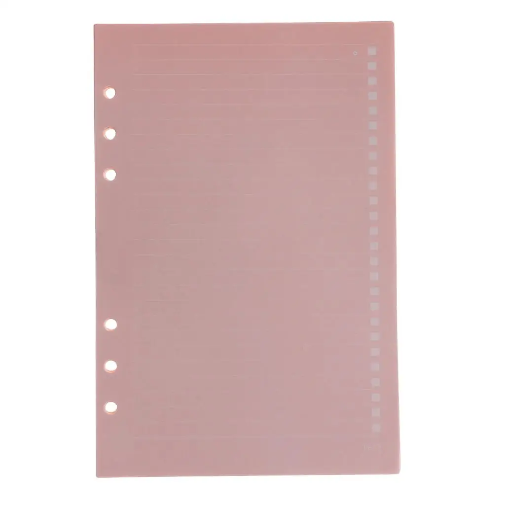 2X 40 Sheets A5 Size 6 Holes Loose Leaf Filler Inner Refill Paper