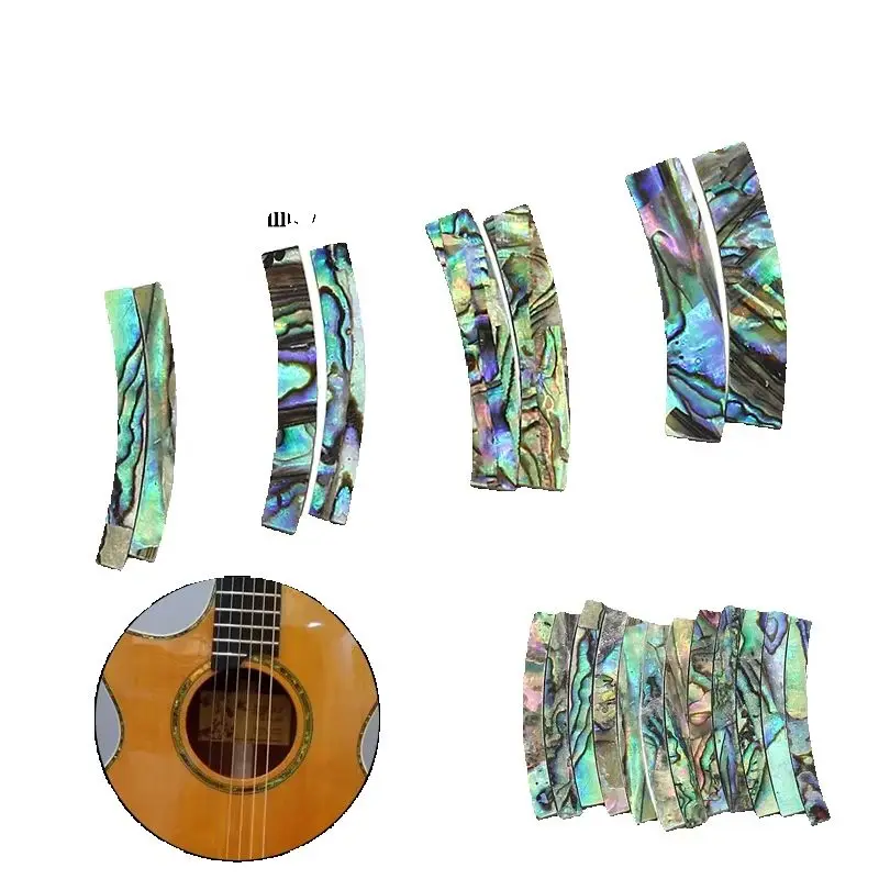 HUATOOL Abalone Color Shell Guitar Circle Sound Hole For Acoustic Guitar Width 3mm/4mm/5mm/6mm