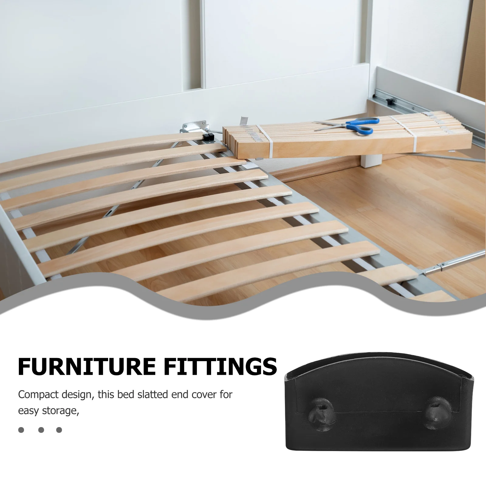 

20pcs Plastic Bed Slat End Caps 20 Pack Replacement Holders For Single Double Beds Repair Kit Furniture Accessories