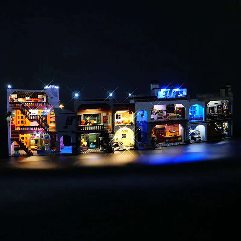 مجموعة إضاءة LED لـ LEGO 75978 المتوافقة مع 70071 Diagon Alley Lamp DIY هدية (لا تشمل مجموعات الطوب لبنات البناء مجموعات النموذج)