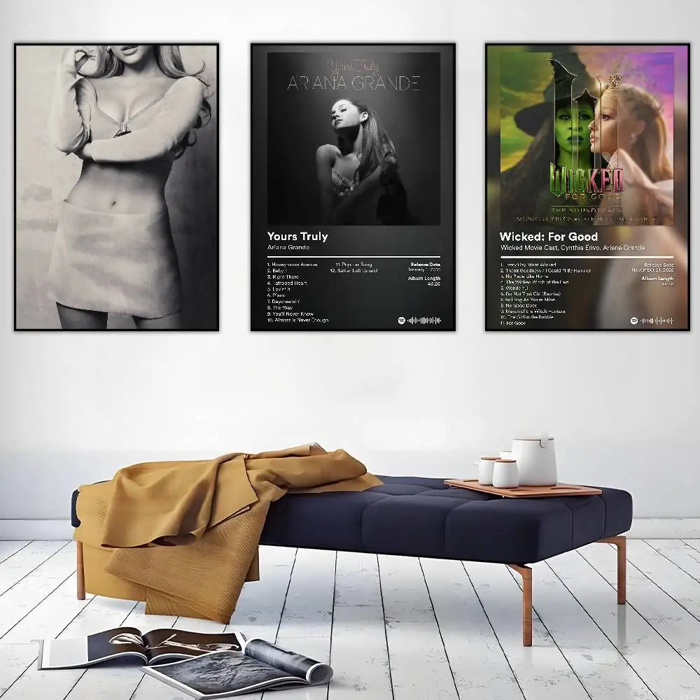 

Hot Singer G-Grande Album A-Ariana Poster HD Art Sticky Wall Waterproof Home Living Room Bar Decoration