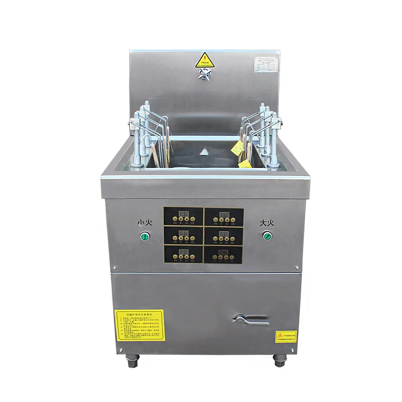 

Автоматическая подъемная плита для приготовления лапши, одноцилиндровая шестикадровая плита для приготовления порошка с шестью глазами, 15 кВт