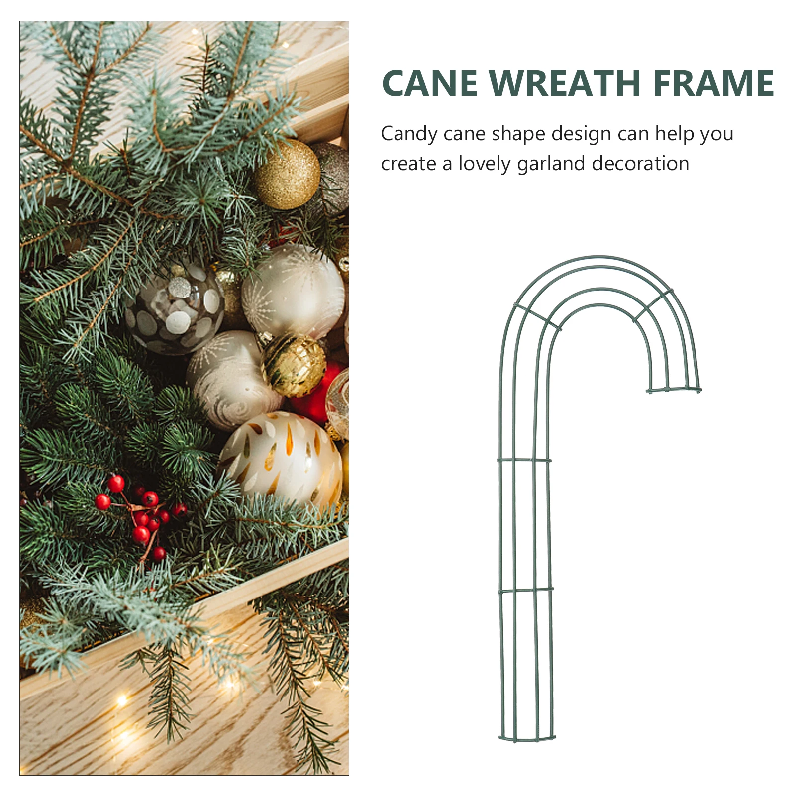 

4 Pcs Garland Hoop Wreath Frames for Christmas Accessory Farmhouse Xmas Door Decorations Front