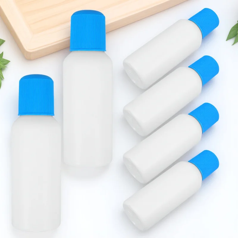 

6Pcs Refillable Sponge Applicator Bottles Liniments Portable Small Sponge Head Bottle Travel Liquid Bottle Storage Durable