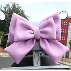 Helmet Universal Women's Bow Polyester Ribbon Bow Helmet Decoration Motorcycle Electric Bike Fashion Bowknot