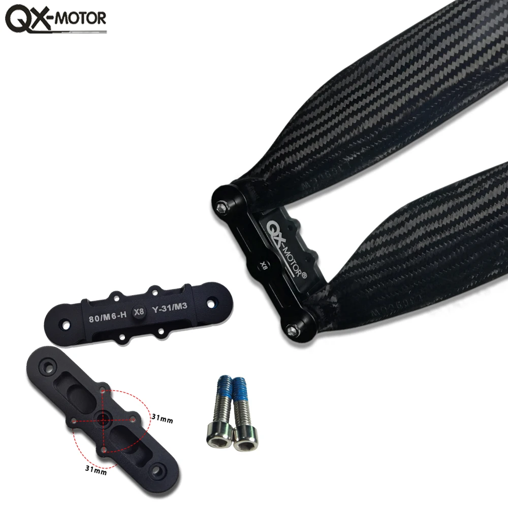 QX-MOTOR 3090 Carbon Fiber Folding Propeller 30inch CW CCW Props Blades For Large Multi-axis Motor Remote control toy parts