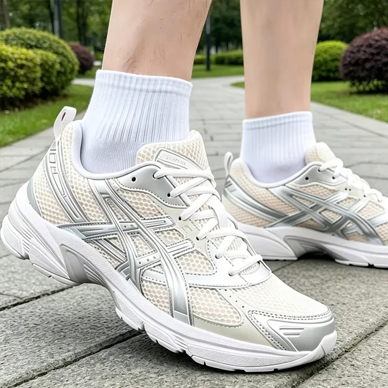 Unisex Casual Sneakers Asics 2026new Lightweight Cushion Breathable Comfort Daily Walking Fashion Shoes 1203A609-700