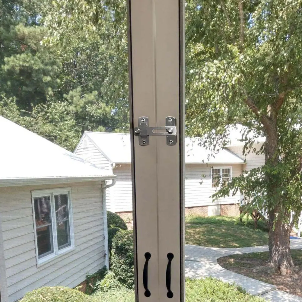 

16Pcs Gate Latches Stainless Steel Door Latch Bolt Anti-Theft Door Bolt Safety Door Lock for Wooden Fence