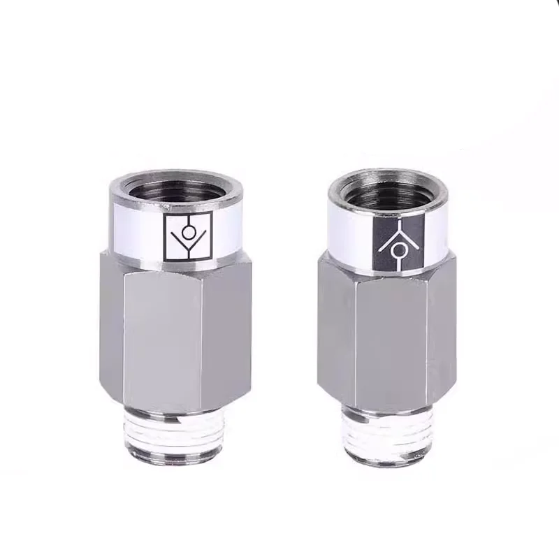 1Pcs Check Valve Thread Straight Pneumatic AKB-01A-01S Thread 1/8