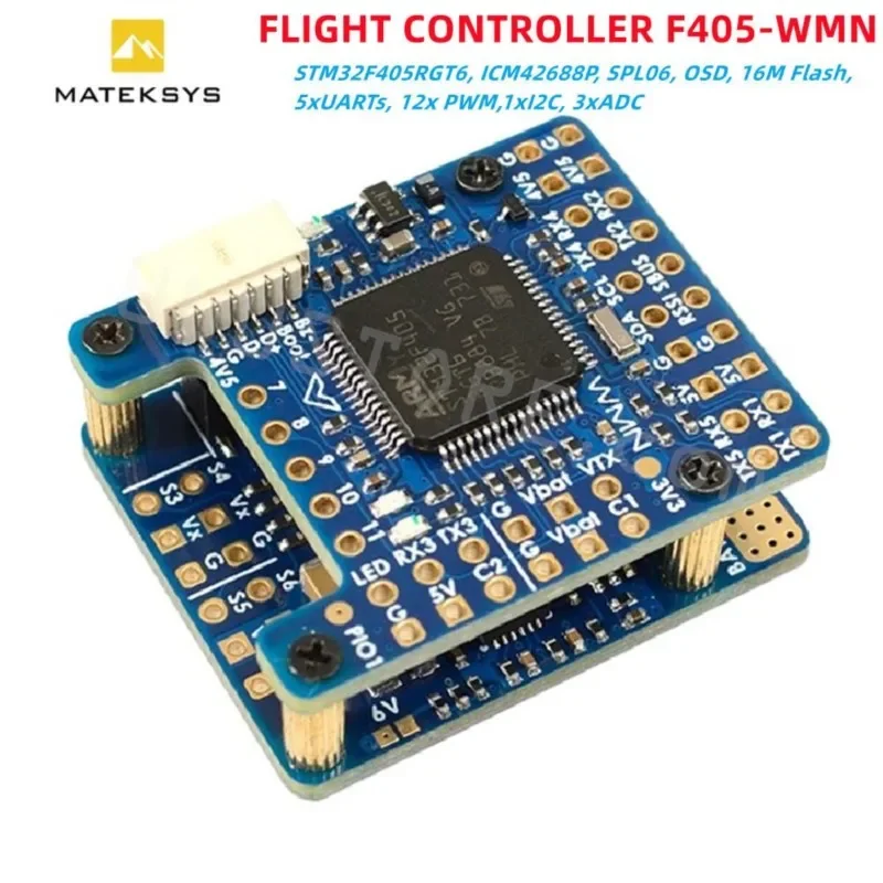 VIVaS2022 New Matek MatekSys F405-WMN STM32F405RGT6 Flight Controller Control With INAVOSD ICM42688-P For RC FPV Flywing Fixed W