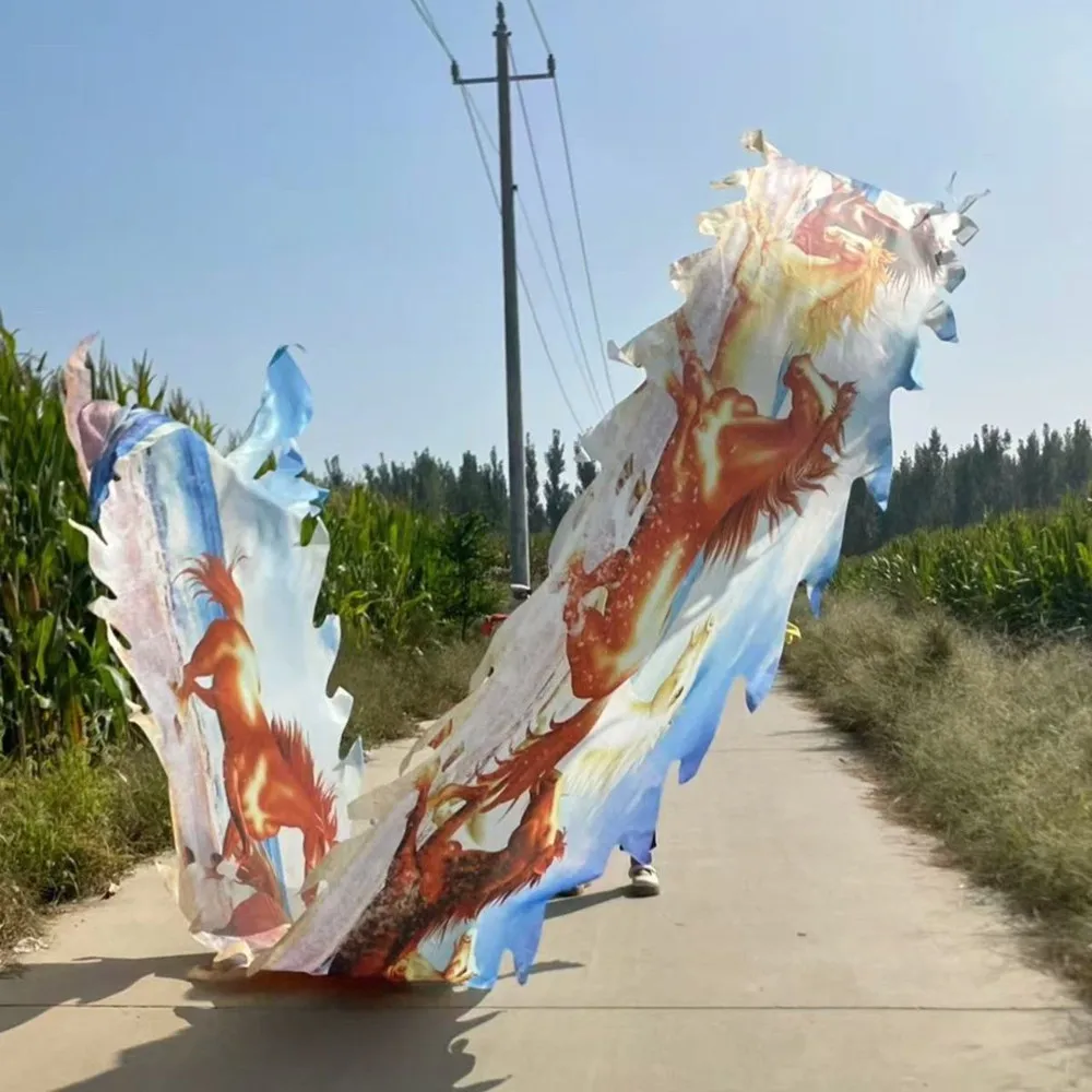 7/8 متر فوز نجاح فوري ملحقات شريط رقص التنين ذيل فقط (لا تشمل رأس التنين)