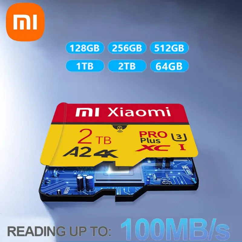 Xiaomi-tarjeta Micro SDXC de 1TB, dispositivo de memoria inteligente Clase 10, de alta velocidad, SD TF, 512GB, 128GB, 256GB, para teléfono/cámara