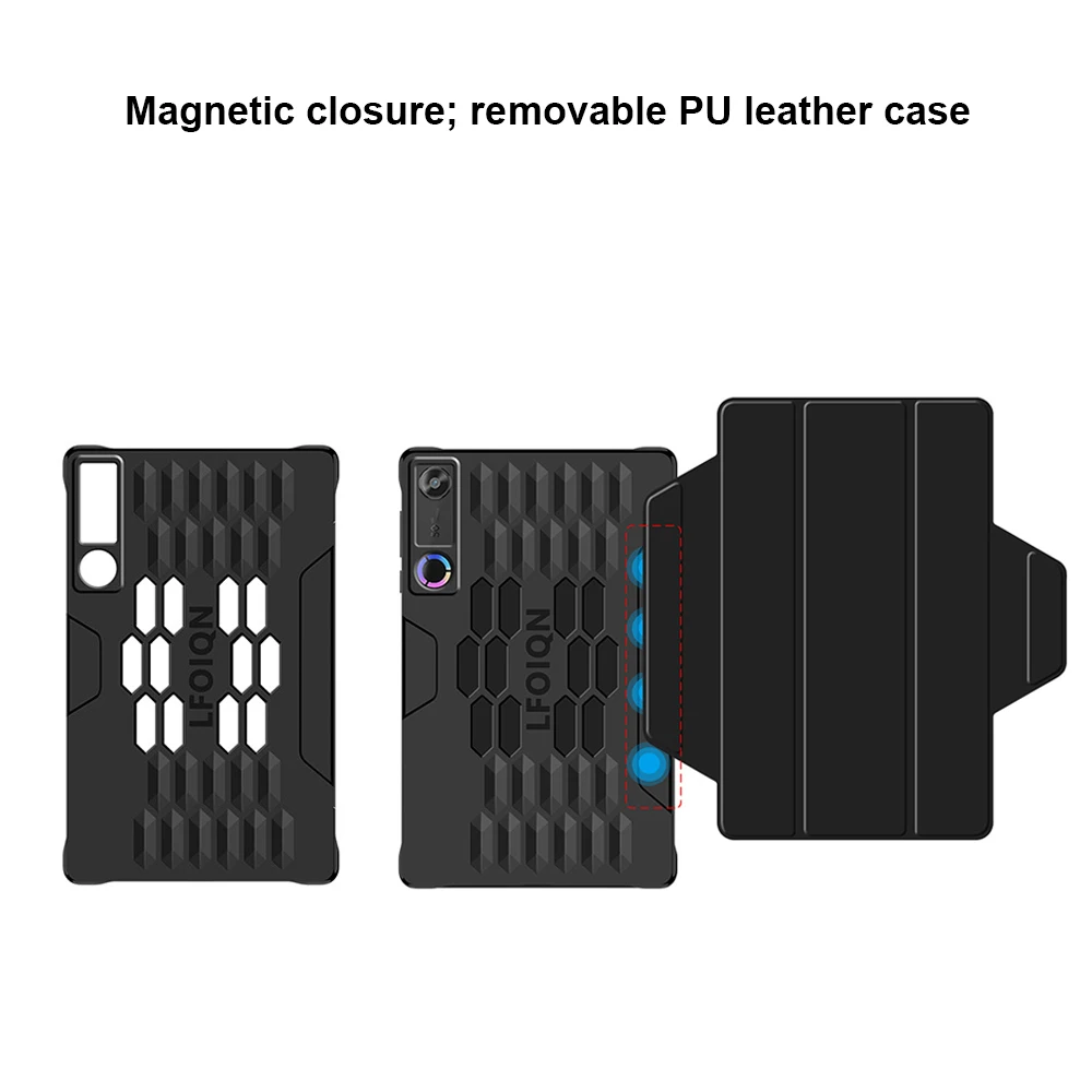 

Tablet Case for Legion Y700 5th Gen, PU Leather Magnetic Protective Cover, Lightweight Tri-Fold Stand Cover with Auto Wake/Sleep