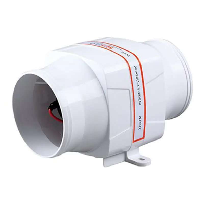 seaflo ventilador de ar marinho em linha do esgoto barco silencioso branco 12v 270 cfm 4 01