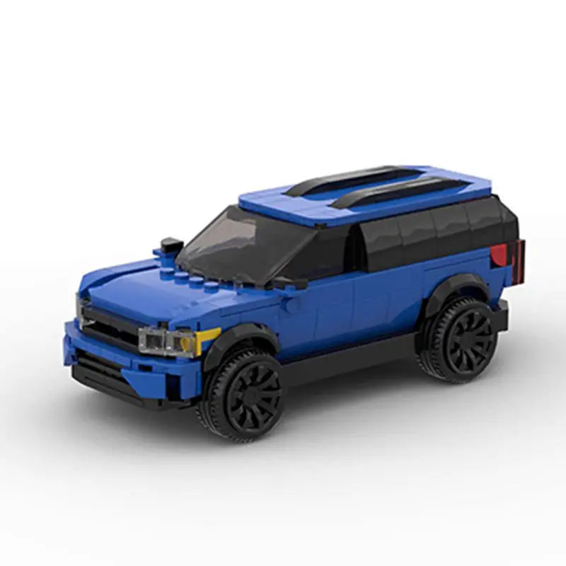 

MOC Explorer Speed Champions Blue SUV Super Cars Building Blocks Bricks Set Kids Toys Gifts For Boys And Girls