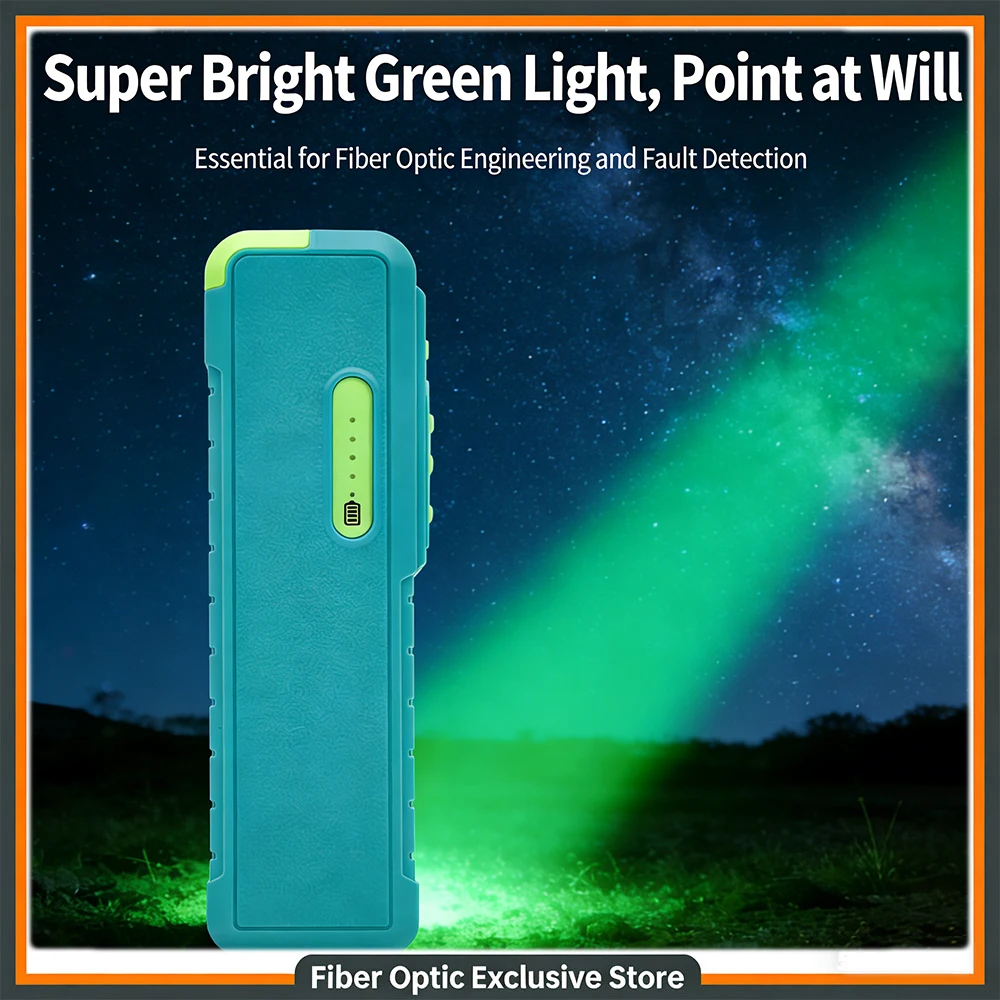 VFL Green light pen Power 1-50km Test Range 539G Fiber Optic Visual Fault Locator  5/10/15/30/50Mw With LED Lighting Function