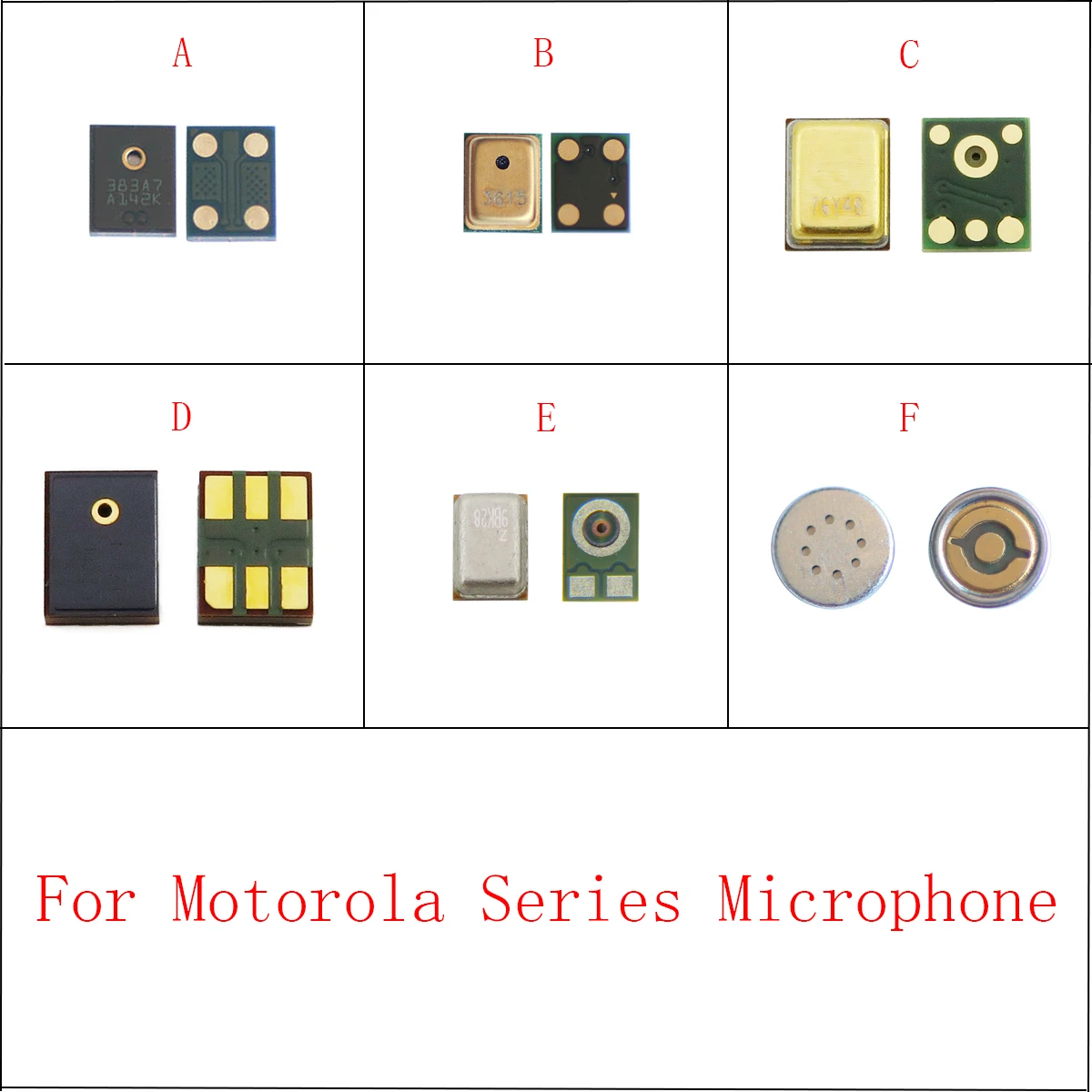 

20PCS Inner Microphone For Motorola Moto G8 G7 G6 G5S G5 G4 G2 G Plus One Action/E4 E5 E6 C X Z3 Z2 Play Mic Speaker Transmitter