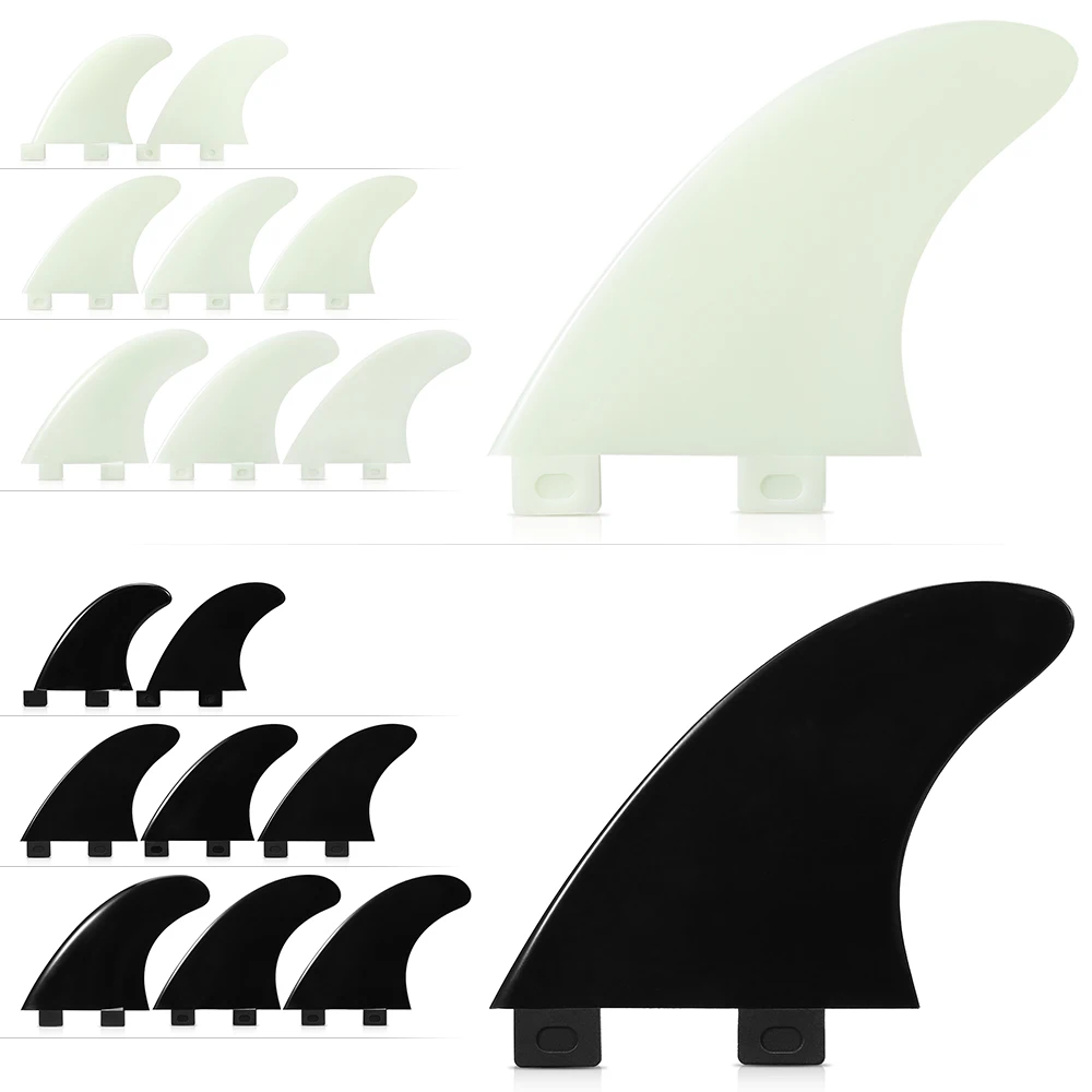 Tomshoo 3PCS Fins Surfboard Fin Thrusters Fins Fiberglass Nylon Surf Fins GX / M5 / G1 / G3 /  / G7  Thruster Fins Surfing Set