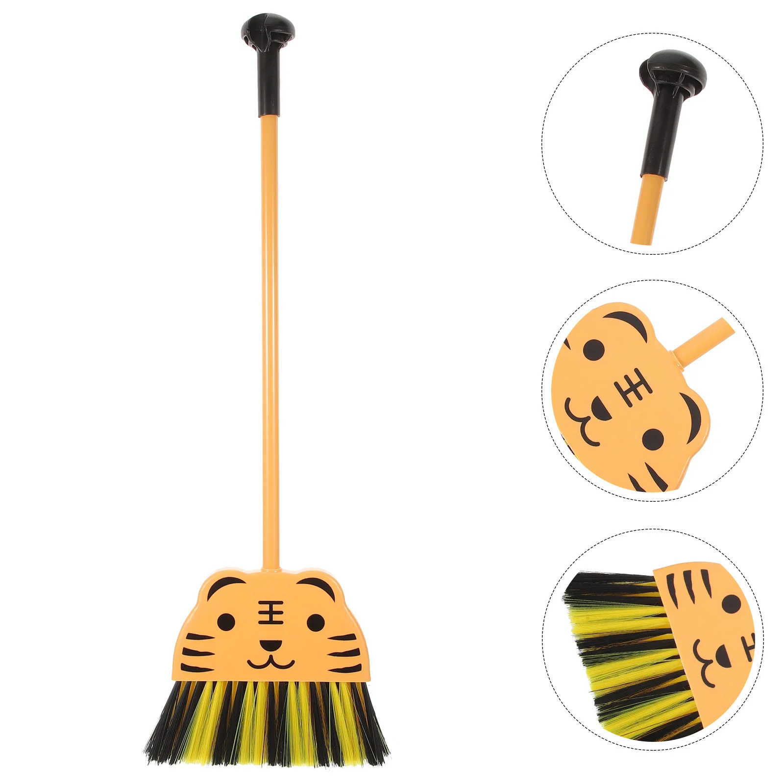 1-Reinigungs-Spielset, leuchtend farbige Kombination aus Besen und Kehrschaufeln, vorgeben, Housekeeping, Aufgabe, pädagogisches Spielzeug