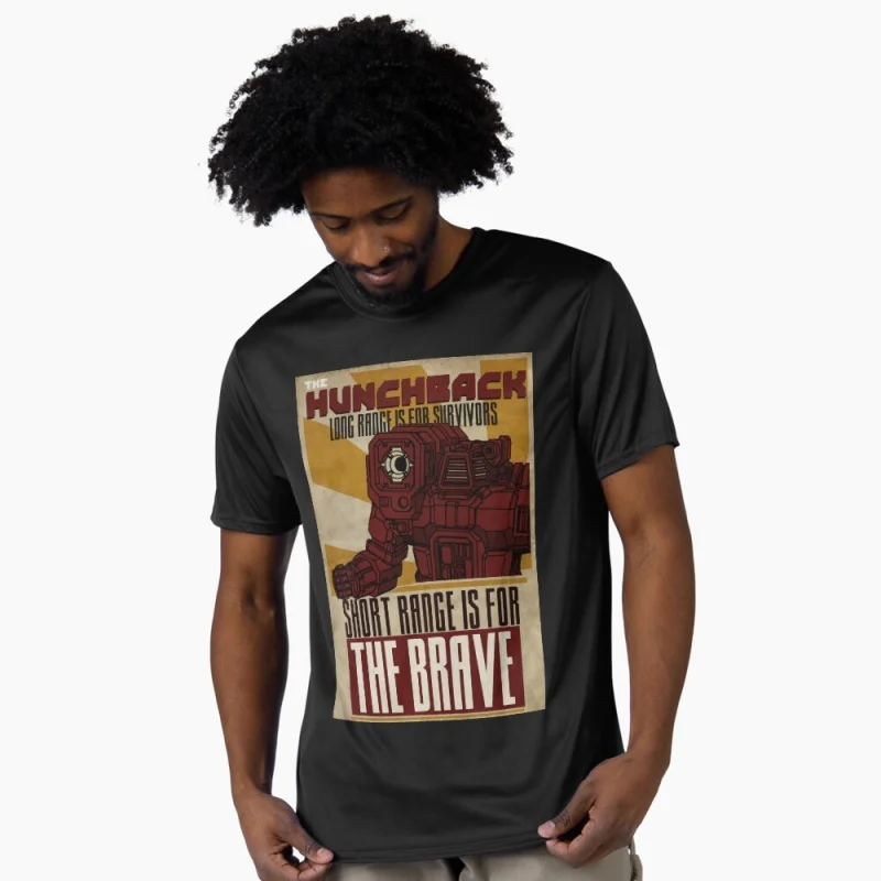 

The Hunchback Mechwarrior MWO Mech Combat RPG Gift t shirt for gamer Battletech Graphic clothes Short sleeve All size tops