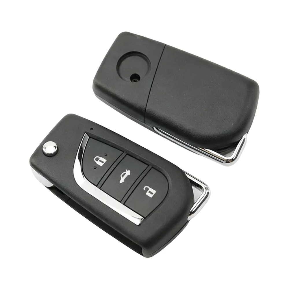 Universelles 3-Tasten-Autoschlüsselgehäuse mit Fernbedienung, Klapphülle für Xhorse VVDI XKTO00EN KeyDiy KD B13-3 NB13-3 Ersatzgehäuse